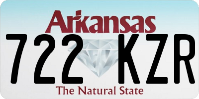 AR license plate 722KZR