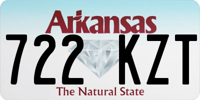 AR license plate 722KZT