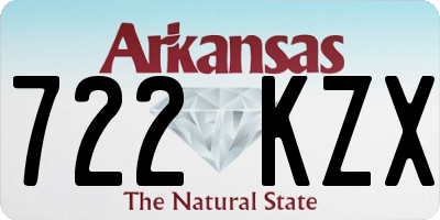 AR license plate 722KZX