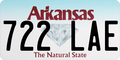 AR license plate 722LAE