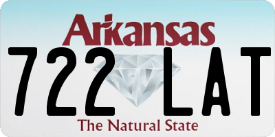 AR license plate 722LAT