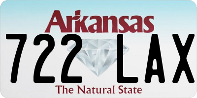 AR license plate 722LAX