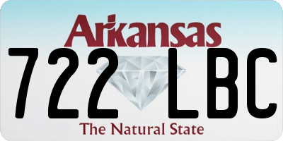 AR license plate 722LBC