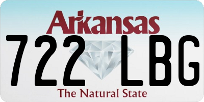 AR license plate 722LBG