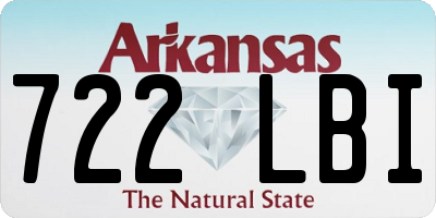 AR license plate 722LBI