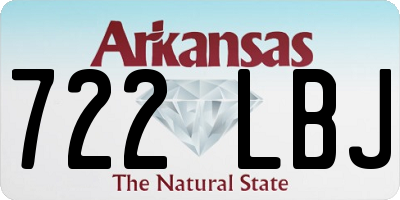 AR license plate 722LBJ