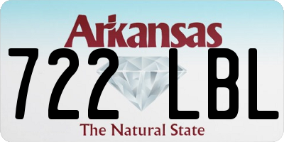 AR license plate 722LBL