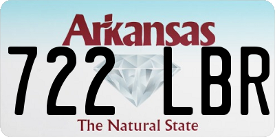 AR license plate 722LBR