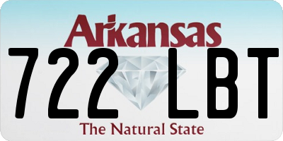 AR license plate 722LBT