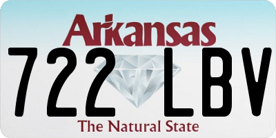 AR license plate 722LBV