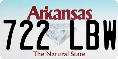 AR license plate 722LBW