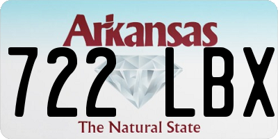 AR license plate 722LBX