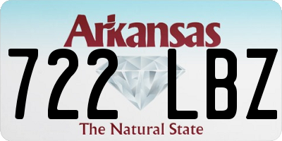 AR license plate 722LBZ