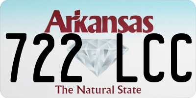 AR license plate 722LCC