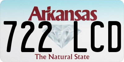 AR license plate 722LCD
