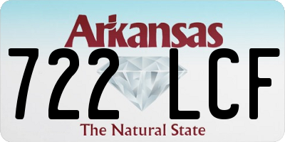 AR license plate 722LCF