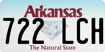 AR license plate 722LCH
