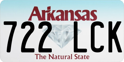 AR license plate 722LCK