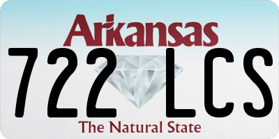 AR license plate 722LCS