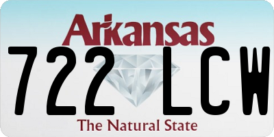 AR license plate 722LCW