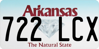 AR license plate 722LCX