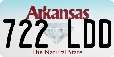 AR license plate 722LDD
