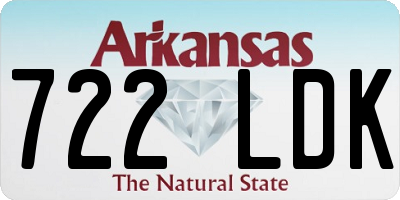 AR license plate 722LDK