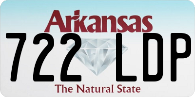 AR license plate 722LDP