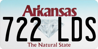 AR license plate 722LDS