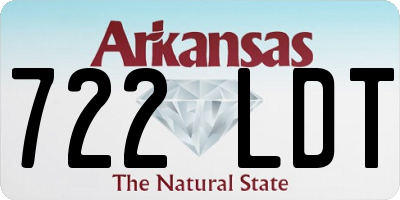 AR license plate 722LDT
