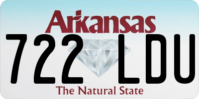AR license plate 722LDU
