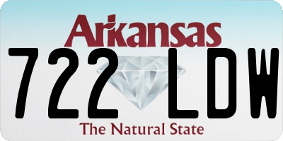 AR license plate 722LDW