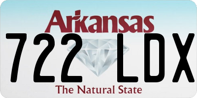 AR license plate 722LDX