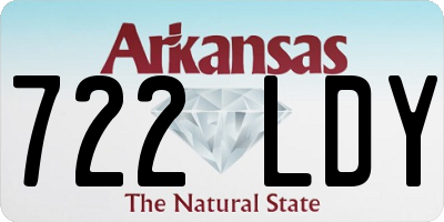 AR license plate 722LDY