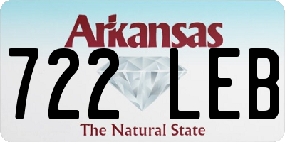 AR license plate 722LEB