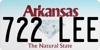 AR license plate 722LEE