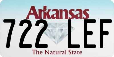 AR license plate 722LEF