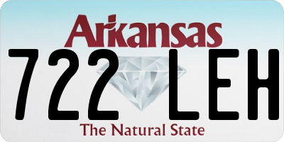 AR license plate 722LEH