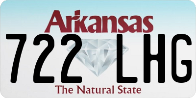 AR license plate 722LHG