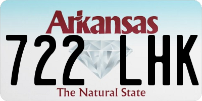 AR license plate 722LHK