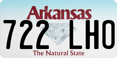 AR license plate 722LHO