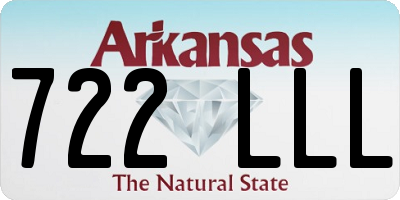 AR license plate 722LLL