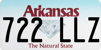 AR license plate 722LLZ