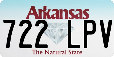 AR license plate 722LPV