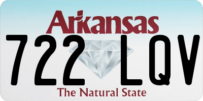 AR license plate 722LQV