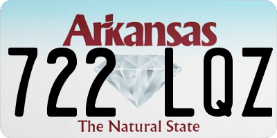 AR license plate 722LQZ