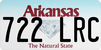 AR license plate 722LRC