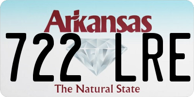 AR license plate 722LRE