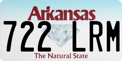 AR license plate 722LRM