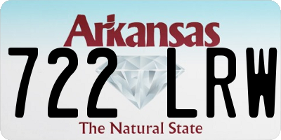 AR license plate 722LRW